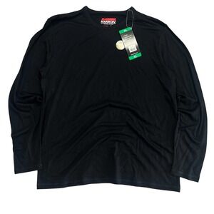 KARBON Mens Long Sleeve Black 100% Merino Wool Thermal Base Layer Shirt XL - NWT